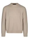Loro Piana Ribbed Crew Neck Sweater With Long Sleeves