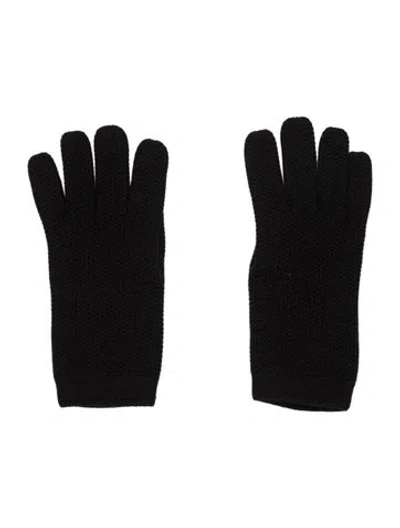 Pre-owned Loro Piana Women's Gloves Winter Accessories In Black