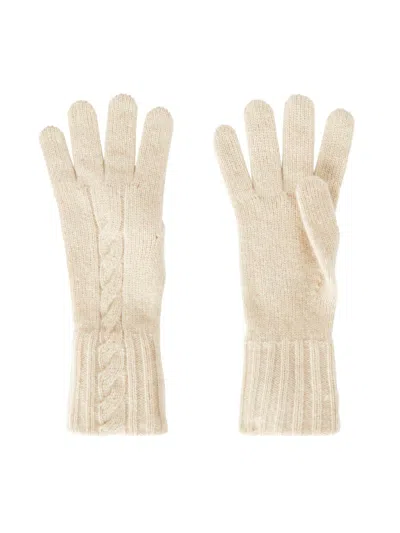 Loro Piana Women's Guanto Napier Cashmere Gloves In Gray