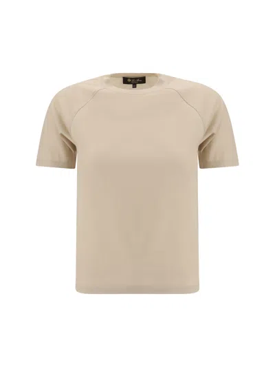 Loro Piana Women Jersey T-shirt In Neutral