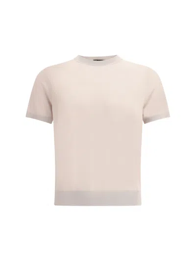 Loro Piana Women Knit T-shirt In Neutral