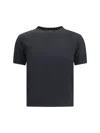 Loro Piana Short-sleeved Crew-neck Knitwear In Black