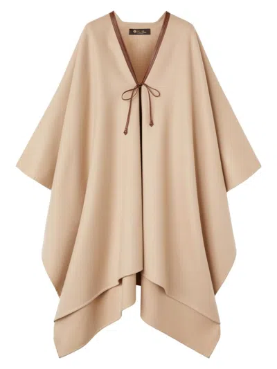 Loro Piana Women's Kristina Cashmere Cape In Brown