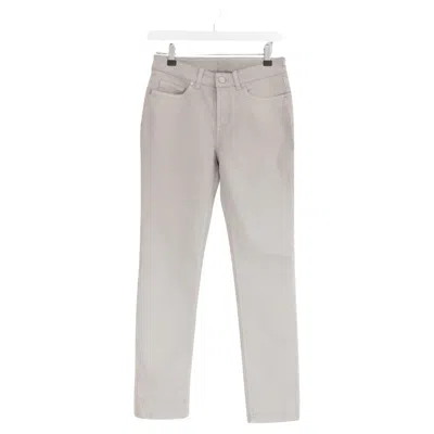 Pre-owned Loro Piana Women's Mathias Light Beige Denim Trousers It38/uk6 New In Brown