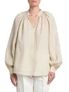 Loro Piana Linen Blouse In Clear Sea Shell