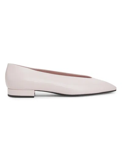 Loro Piana Women's Rebecca Leather Ballet Flats In Pink