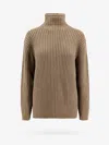 Loro Piana Fobello Turtleneck Cashmere Sweater In Brown