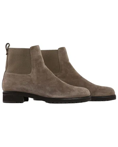 Loro Piana Women's Suede Chelsea Bootie (authentic Pre-loved) In Brown
