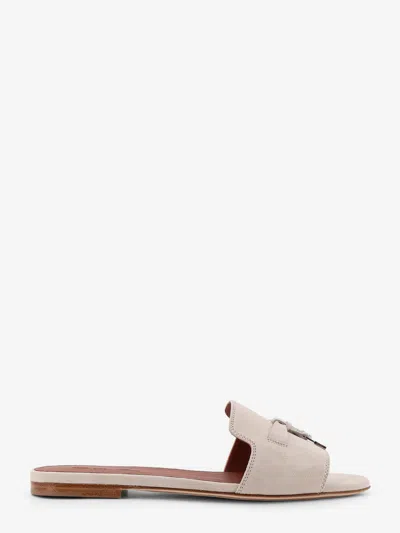 Loro Piana Women Summer Charms Suede Flat Sandals In Multi