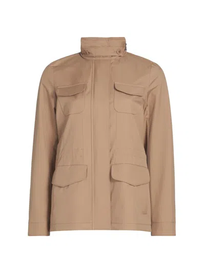 Loro Piana Women's Traveler Mini Field Jacket In Brown