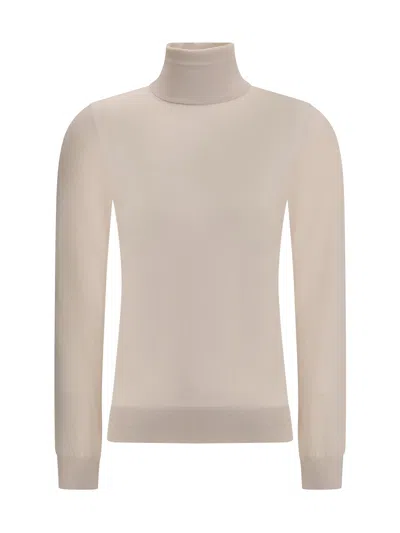 Loro Piana Women Turtleneck Sweater In Neutral