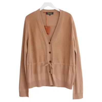 Pre-owned Loro Piana Women's Wetherlam Baby Cashmere Cardigan Jacket, It36/uk4 In Brown