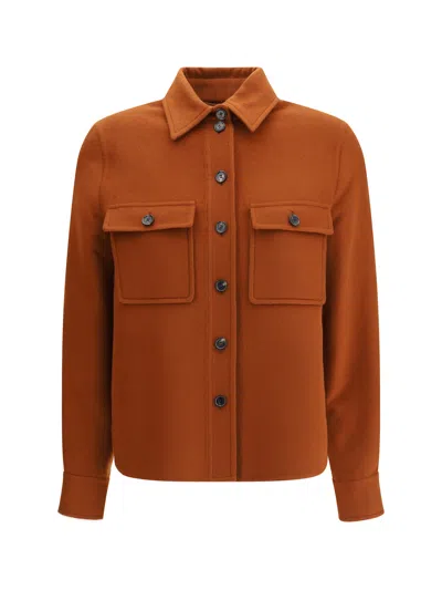 Loro Piana Women Yannis Shirt Jacket In Orange