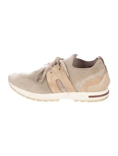 Pre-owned Loro Piana Wool Athletic Sneakers In Neutral