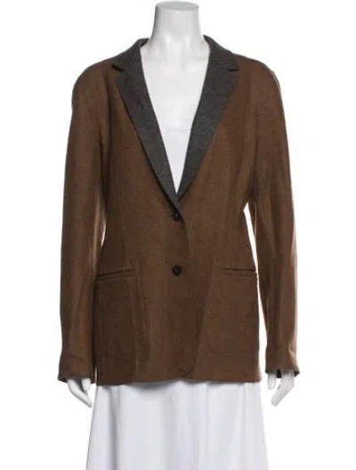 Pre-owned Loro Piana Wool Blazer In Brown