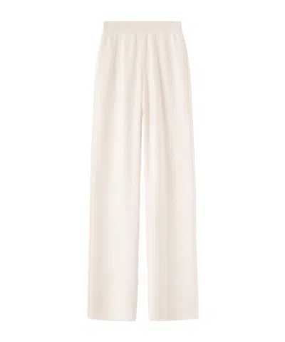 Loro Piana Wool Blend Casual Pants In White