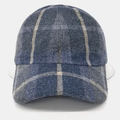 Pre-owned Loro Piana Wool Cap In Blue