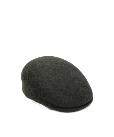 Loro Piana Wool Felt Flat-top Hat In Black