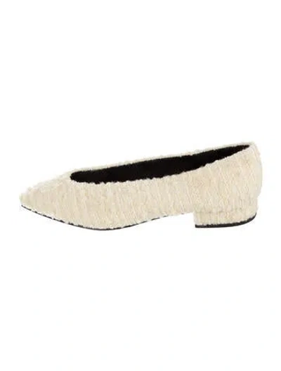 Pre-owned Loro Piana Wool Flats In Neutral