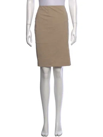 Pre-owned Loro Piana Wool Knee-length Skirt In Neutrals
