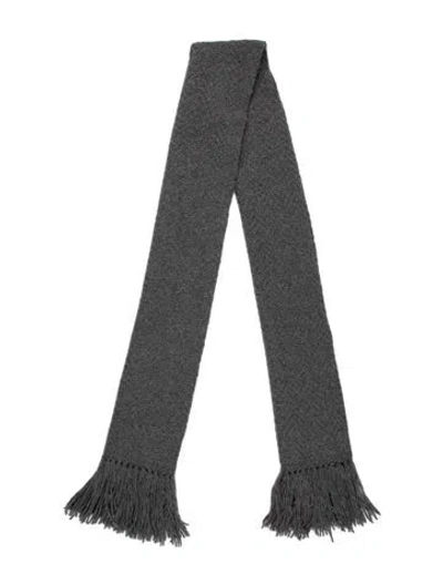 Pre-owned Loro Piana Wool Scarf In Gray