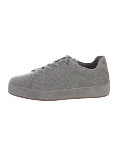 Pre-owned Loro Piana Wool Sneakers In Grey