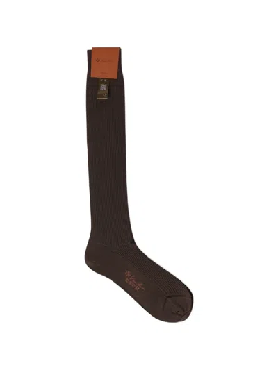 Loro Piana Wool Socks In Black