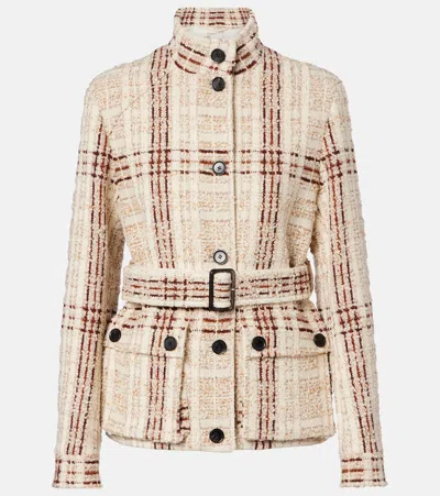 Loro Piana Xandra Cashmere Tweed Jacket In Multi