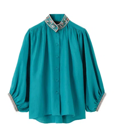 Loro Piana Xenia Shirt In Green