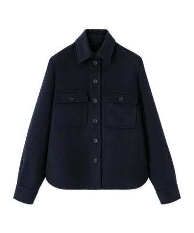 Loro Piana Buttoned Pocket Overshirt In Black