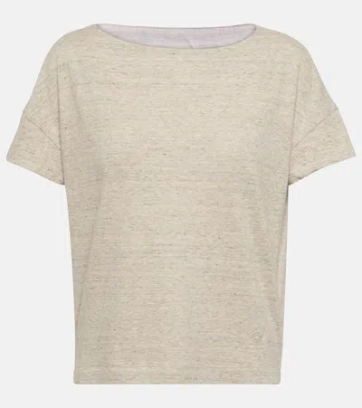 Loro Piana Yoshii Cotton Jersey T-shirt In Grey