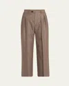 Loro Piana Yurik Wish Cashmere Flannel Trousers