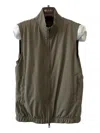 Loro Piana Zip-fastening Elasticated Hem Vest In Green