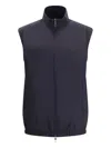 Loro Piana Zip-front Stand-collar Gilet In Blue