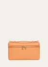 Loro Piana Zip Leather Crossbody Bag In L0ax Cinnamon Ora