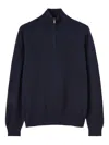 Loro Piana Zip-neck Sweater In Blue