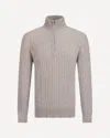 Loro Piana Men Zip Sweater In Gray