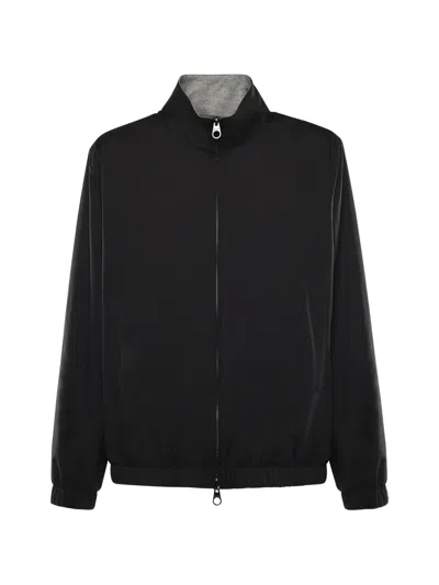 Loro Piana Zip-up Bomber Jacket In Black