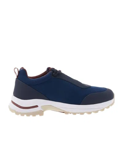 Loro Piana Zipper Sports Shoes In Blue