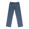 Lorod Blue Zip Through Straight-fit Jeans In Blue