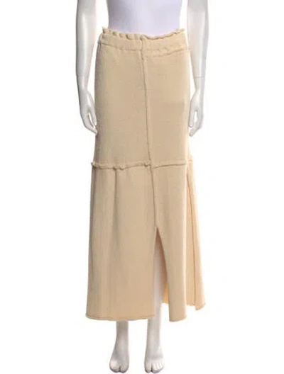 Pre-owned Lorod Midi Length Skirt In Neutral