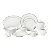 Lorren Home Trends Alyssa 57-pc Dinnerware Set, Service For 8 In Gold