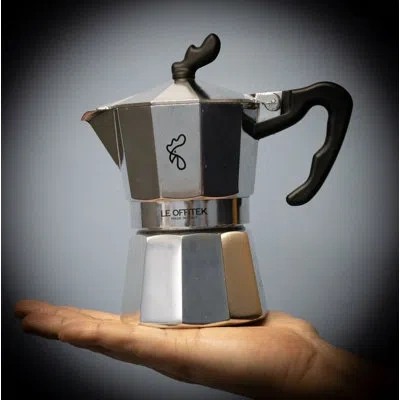Lorren Home Trends Amika Made In Italy Classic Stovetop Espresso Maker, Italian Coffee, 9 Cup, By  In Silver;black