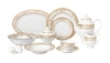 Lorren Home Trends Chloe 57-pc Dinnerware Set, Service For 8 In Gold