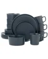 Lorren Home Trends Grey 16-pc. Dinnerware Set, Service For 4 In Gray