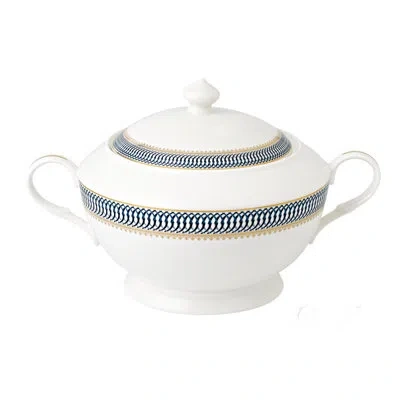 Lorren Home Trends La Luna Bone China 4 Qt. Tureen In White