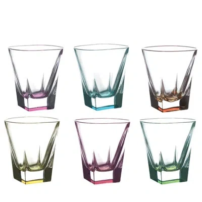 Lorren Home Trends Logic Crystal 8 Oz. Whiskey Glass In Clear