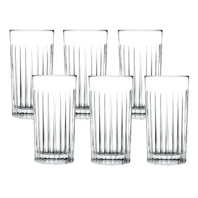Lorren Home Trends Timeless Rcr 14 Oz. Crystal Highball Glass In Clear