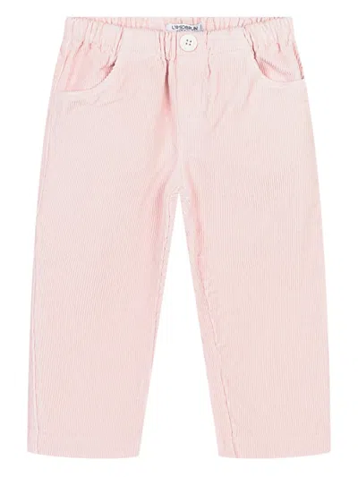 L'orsobruno Babies' Barney Corduroy Trousers In Pink