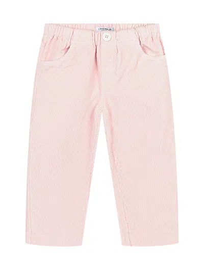 L'orsobruno Elegant Velvet Ribbed Trousers For Fall 2025 In Rosa
